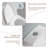 Logmey 1.6 Gallons GPF Elongated Comfort Height Floor Mounted One Piece Toilets (Seat Included)