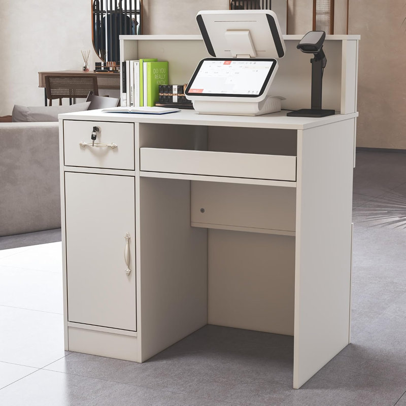 Rectangle MDF Reception Desk