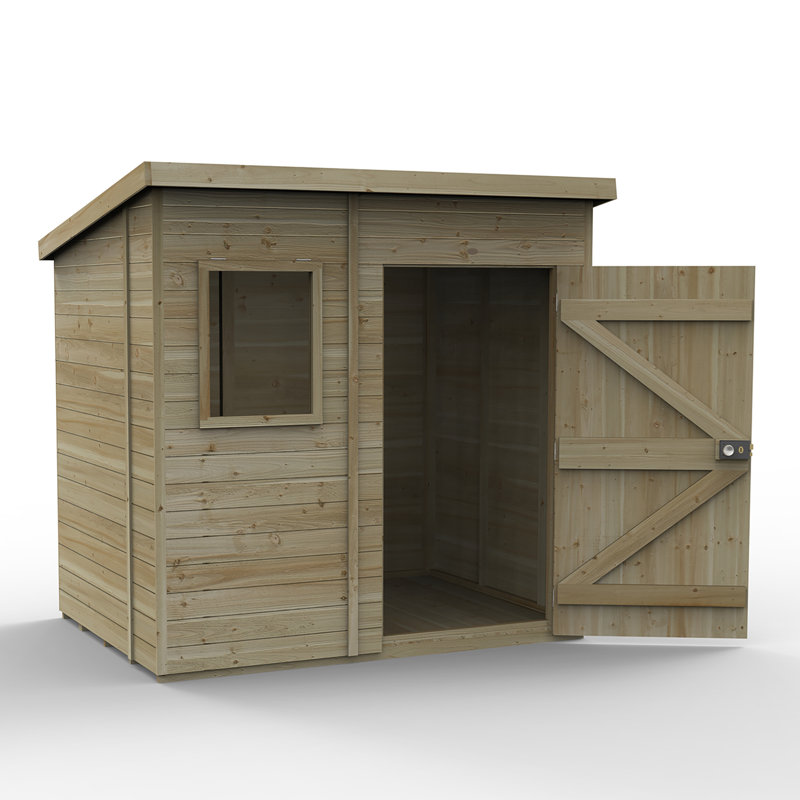 Timberdale 7 x 5 Pent Shed, No