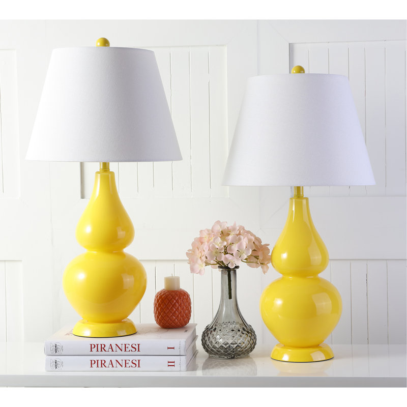 Moriarty Ceramic Table Lamp, Yellow