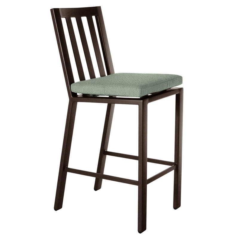 Aris Outdoor Bar Stool, Harris Stone, Copper Creek, 27.75"