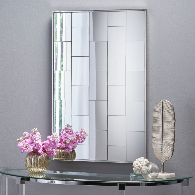 Micadeau Stainless Steel Rectangle Mirror
