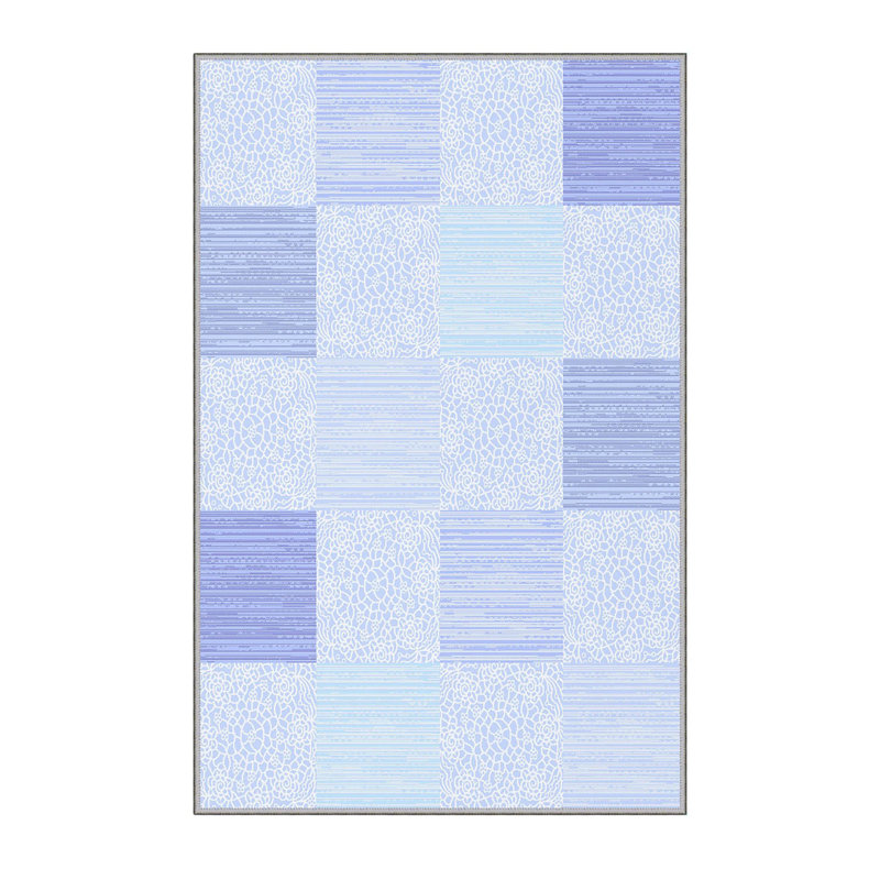 Stylish Hall Carpet (3.3 x 6.6 ft), 100% Polyester, 0.3 in Pile Height | Antibacterial, PVC Non-Slip Underside | 3D Digital Printing, Machine Washable | Perfect for Entryways & Living Spaces, Durable & Easy Care