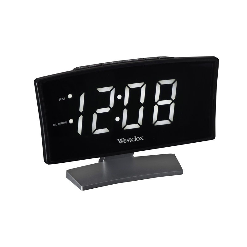 Horloge de table numérique, Blanc
