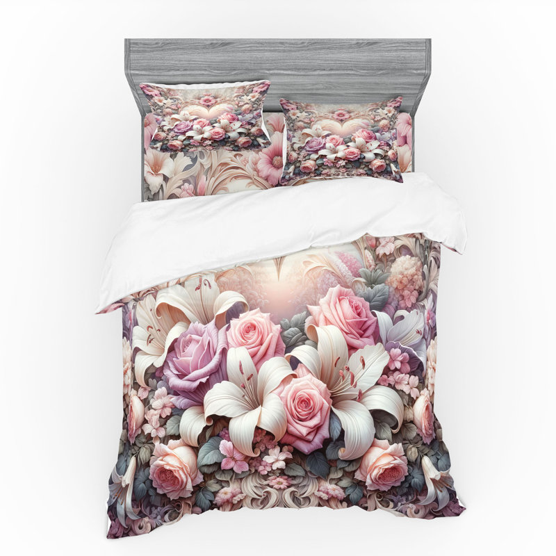 Polyester Not Solid Colour Duvet Cover, King Duvet Cover + 3 Additional Pieces