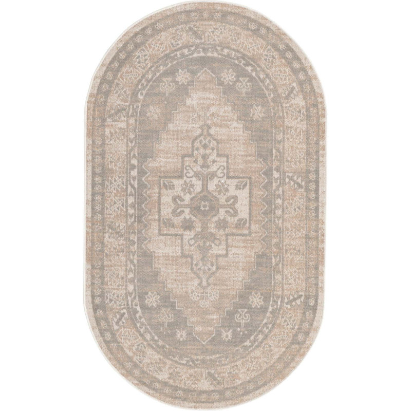 Edvardas Oriental Indoor Rug, Oval 3' x 5'3"