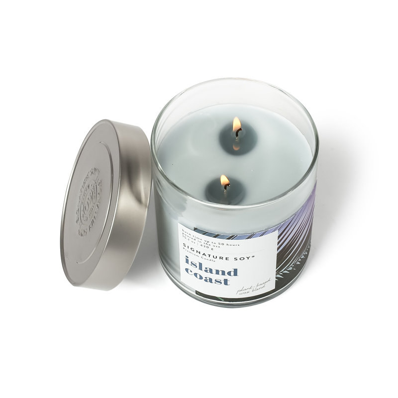 Bougie parfumée Signature Soy Lidded Island Coast, Pot 15,02 oz