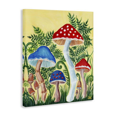 «Fungi Garden Mushroom Sprouts», art mural par Sarah Waldron Kimball