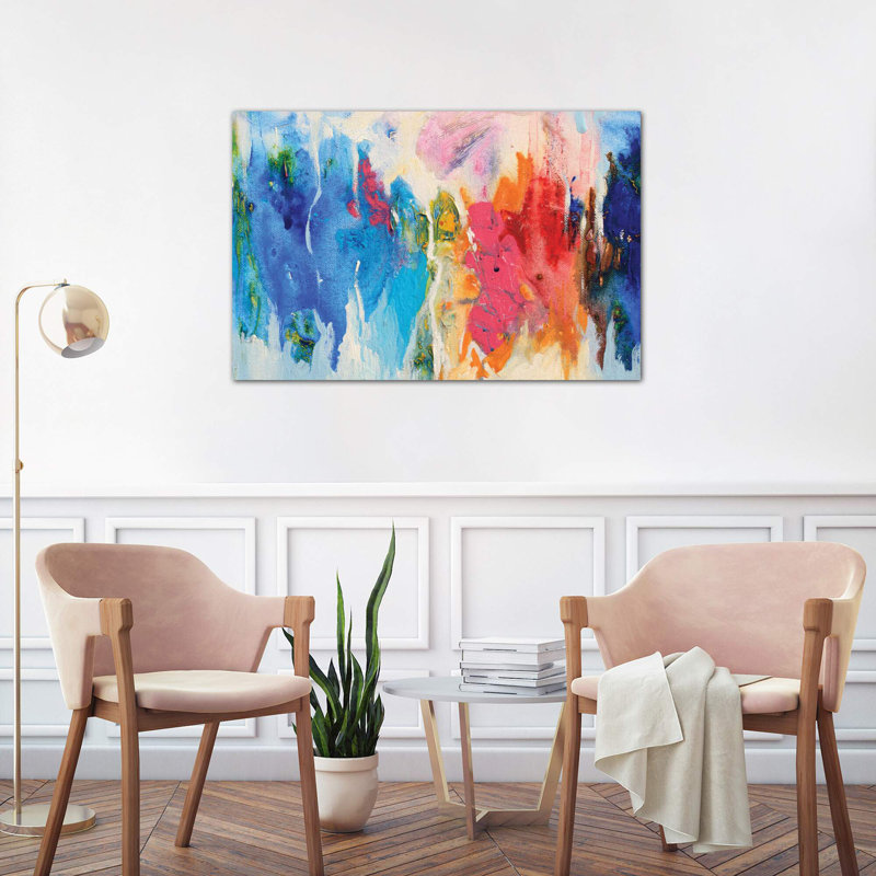 Composition XIV by Radiana Christova - Painting, 101.6 cm H x 66.04 cm W x 3.175 cm D