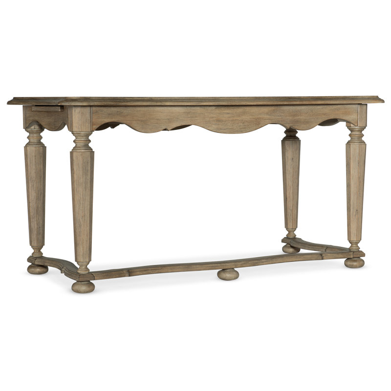 Corsica Executive Gray Beige 60" Wood Home Office Desk with Drawer