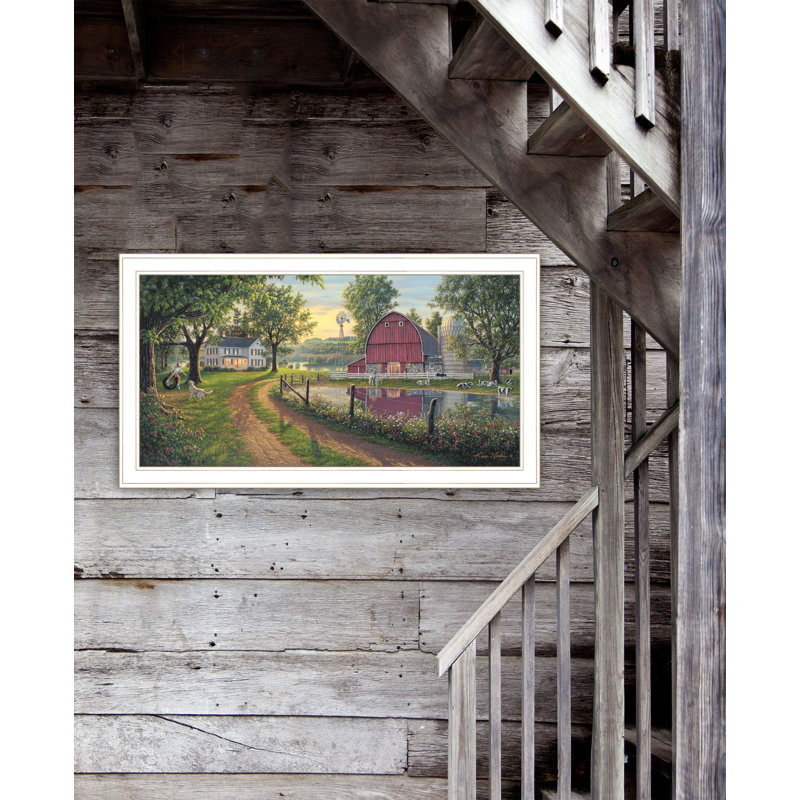 "The Road Home" par Kim Norlien, prêt à accrocher, reproduction encadrée