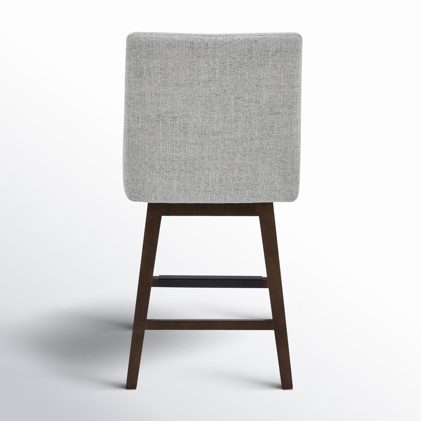 Zahara 26 " Bar Stool, Nathan Gray Heathered/Walnut