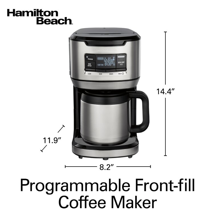 Hamilton Beach Brew station 12-Cup Black Residential Drip Coffee Maker in  the Coffee Makers department at