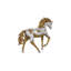 Mustang Horse Armored Sculpture, Galloping