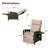 Air Pump Outdoor Lounge Chair, Independent Back & Footrest Adjustment-322990022-322990023