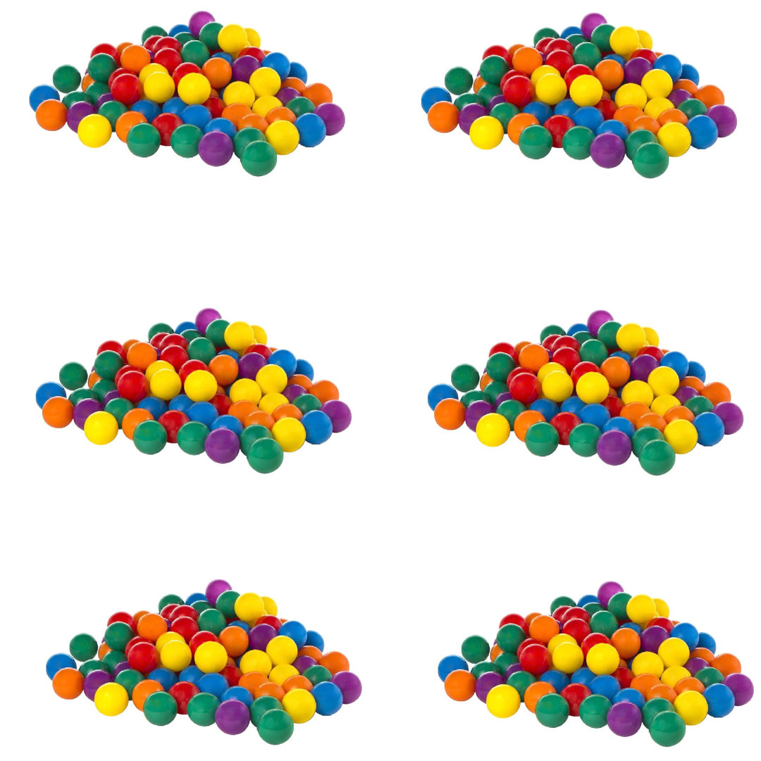Intex 100-Pack Large Plastic Multi-Colored Fun Ballz For Ball Pits (Set of 6) Intex