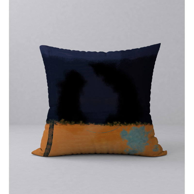 Coussin décoratif abstraite, H 20 po x l 20 po x p 5 po