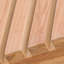 Chaise longue d'extérieur inclinable en bois massif