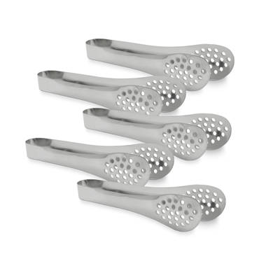 Martha Stewart Stainless Steel Easy-Lock Tongs