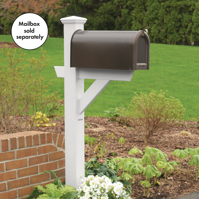 Eggers 76.8'' H Square Standard Post, White