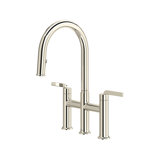 Authentica Bridge Pull-Down Kitchen Faucet With C-Spout
