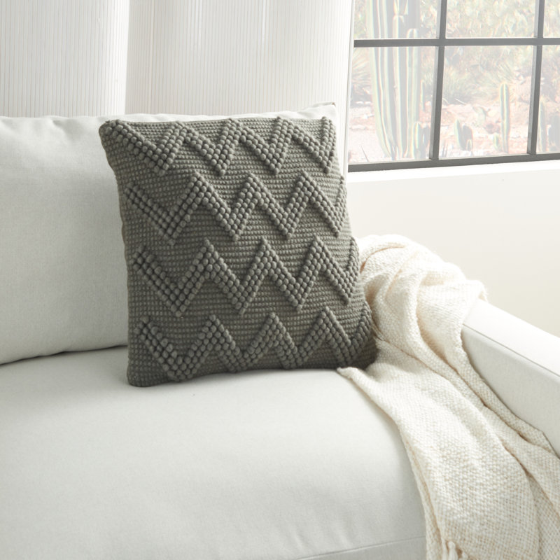 Pillow Cover & Insert, 20" x 20", Charcoal