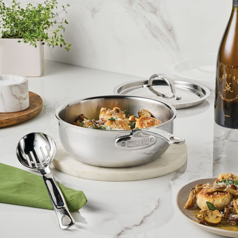 Probond® Luxe 2-quart Polished Professional Clad Stainless Steel Saucier