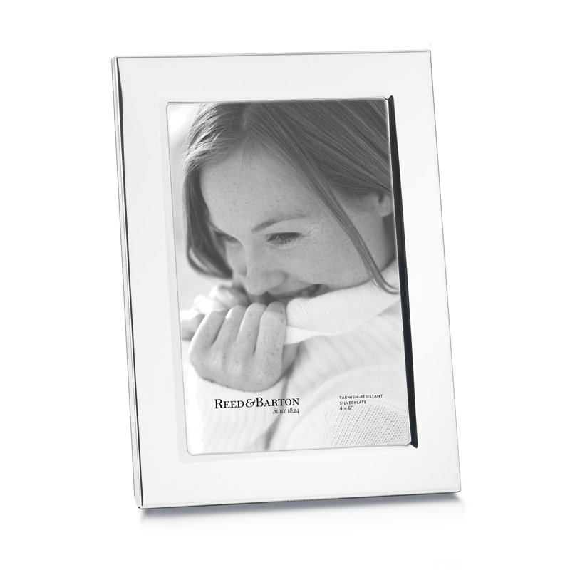 Reed & Barton Silver Plated 4x6 Classic Picture Frame