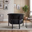 Fauteuil à oreilles en similicuir-850505036