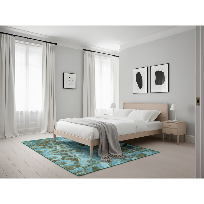 Abstract Indoor Rug, Rectangle 5' x 7'