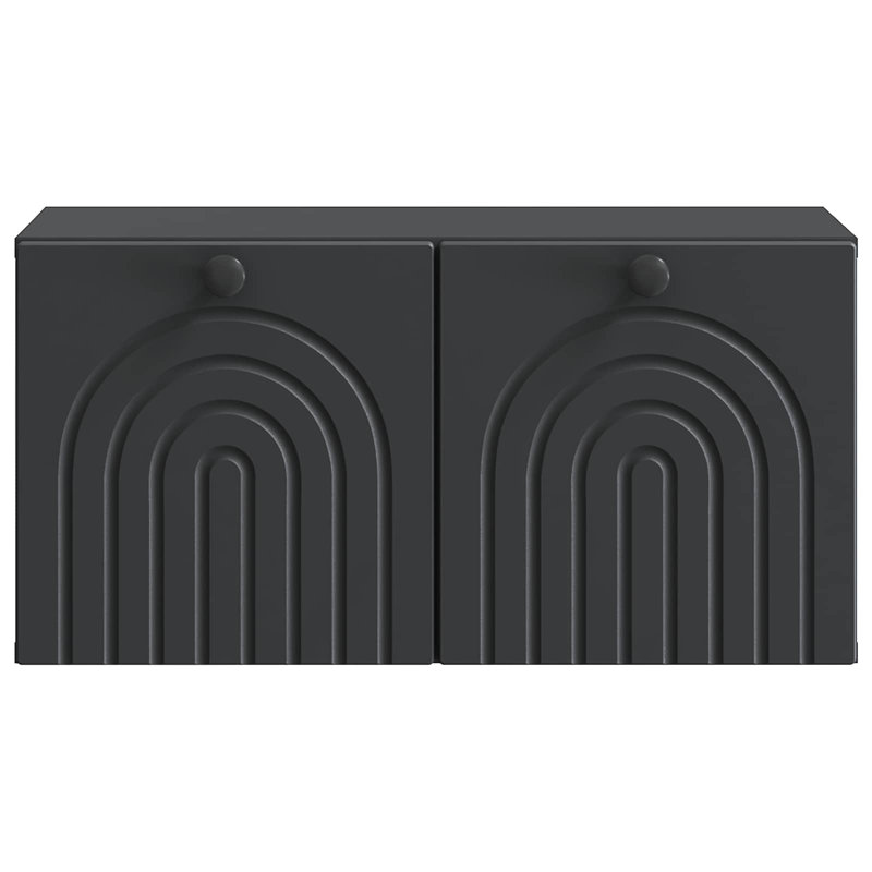 TV Stand, 30cm H x 59.5cm L x 31cm W, Black