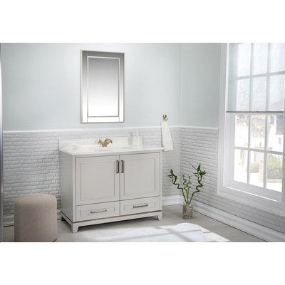 Ensemble de meuble-lavabo simple 141,3 po avec miroir Christionna