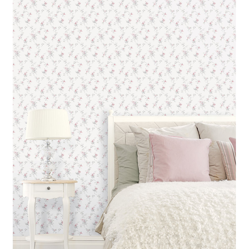 Pretty Prints Ivy Trail Wallpaper Roll, Pink