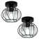 1-Light 7In Crystal Flush Mount Ceiling Light