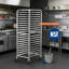 Support à paniers commercial, support de boulangerie en aluminium à 20 niveaux avec roues de frein, rangement robuste pour casseroles pleines et demi-feuilles, équipement de cuisine et de boulangerie