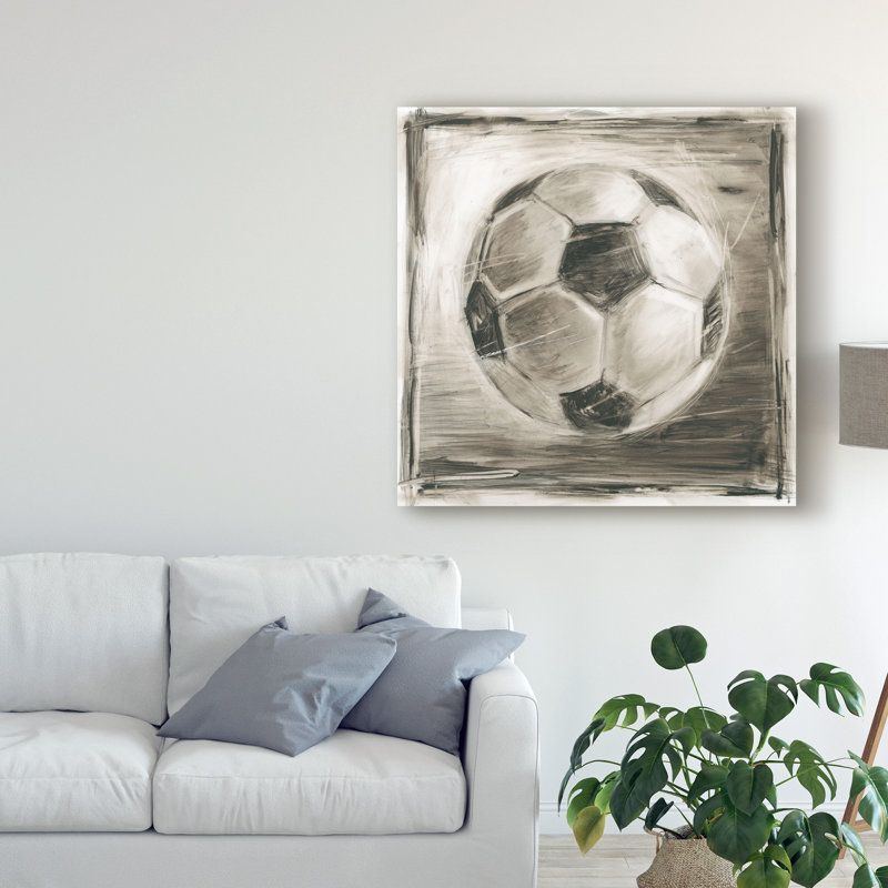 « rétro varsity iv », art sur toile, H 14 po x l 14 po x P 2 po