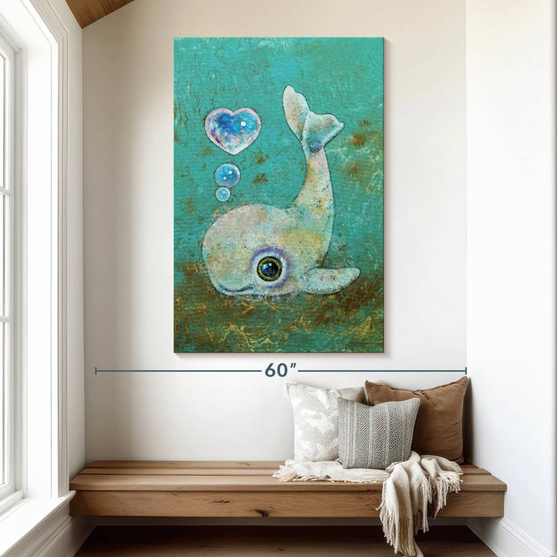 Brampt Baby Whale, 51" H x 34" W