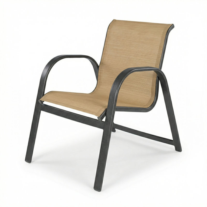 Fauteuil d'extérieur Anna Maria Windward, Toile Destiny Sand II / anthracite