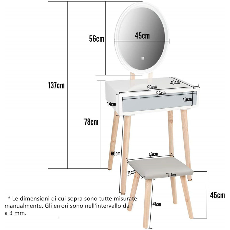 Dressing Table with Mirror