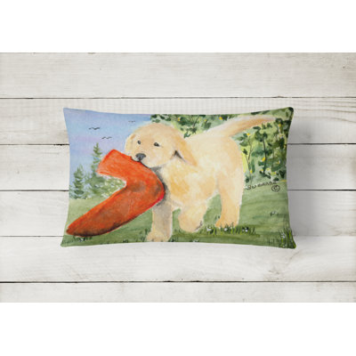 Golden Retriever Indoor/Outdoor Throw Pillow