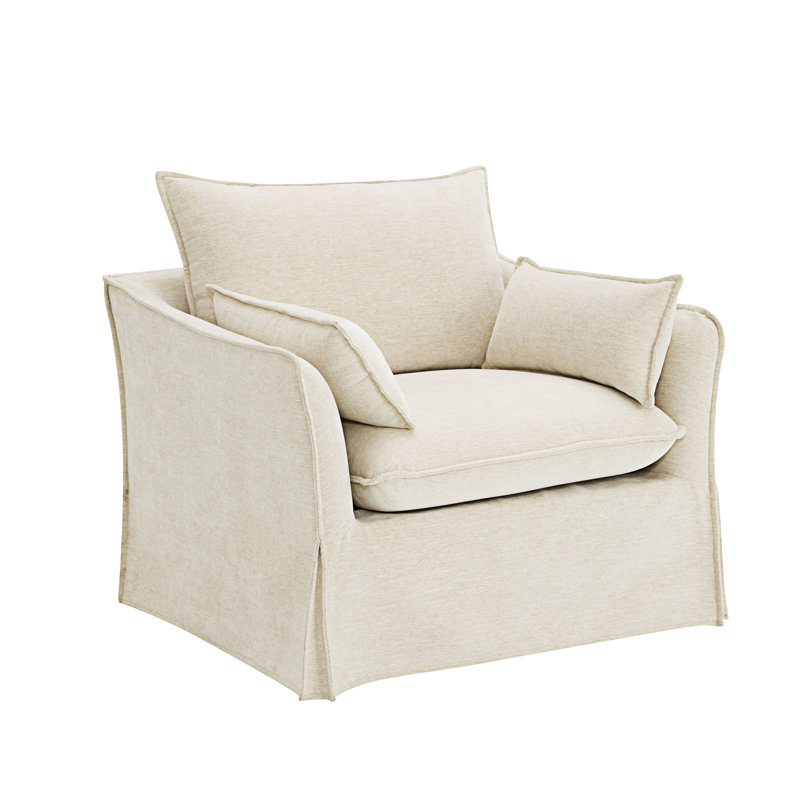 Chaise en lin Shane avec 2 coussins (chaise incluse seulement)