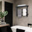 Horizontal Traditional Bar Towel Warmer with Bathroom Shelf