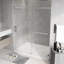 Porte de douche à porte coulissante simple l 56 po x l 60 po x H 72 po