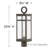 Martel Outdoor Single Light 22.75" Post Mount Lantern (Post Sold Separately)-2124121650