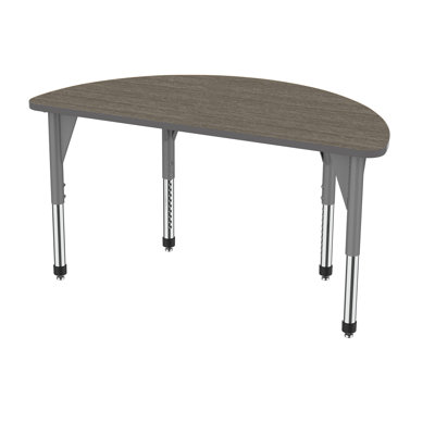 Premier Series Adjustable Half-circle 3 Students Activity Table