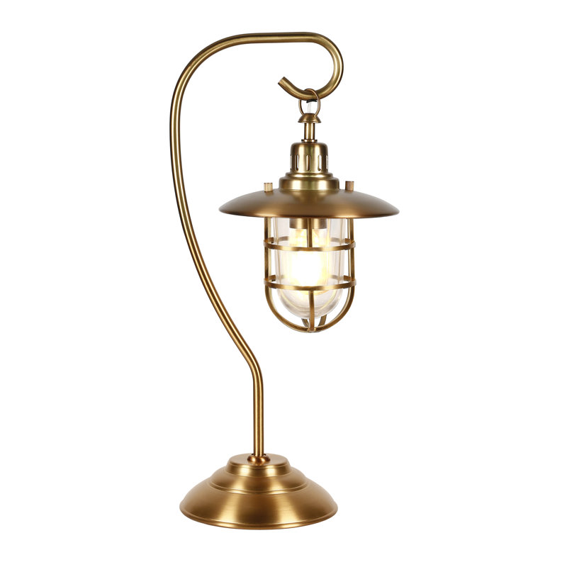 Lampe de table arquée 22 po Bay, Doré