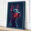 Neon Doberman Modern - Wrapped Canvas-937949115-937949105