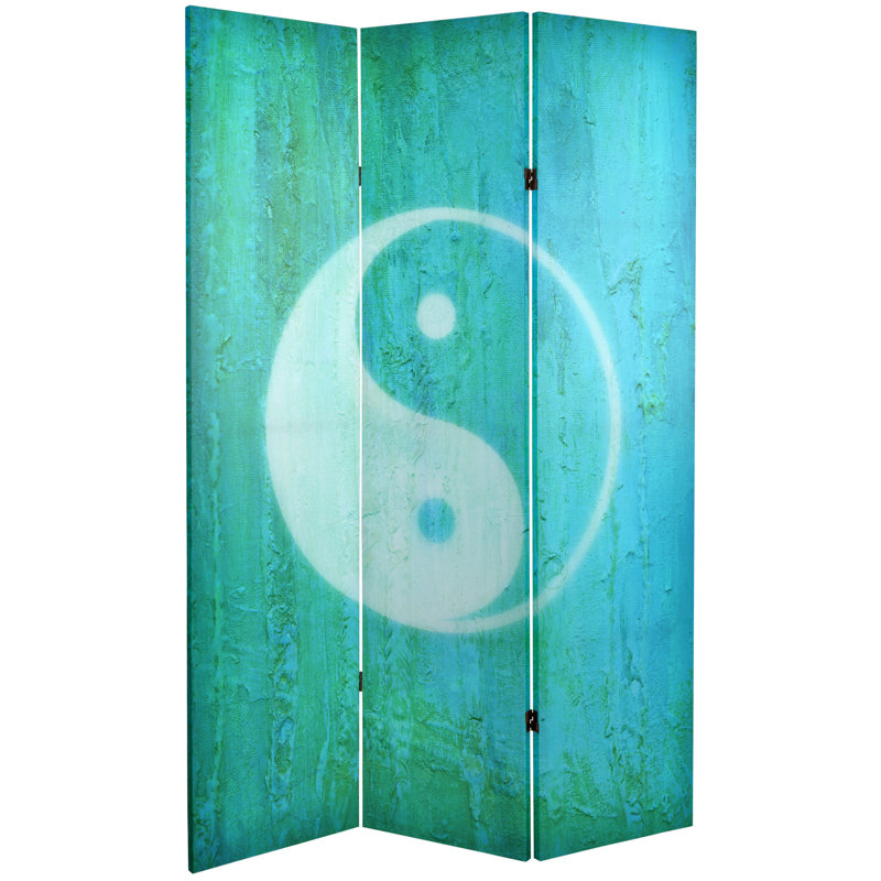 Paravent en toile Spiritual Symbols, Yin Yang