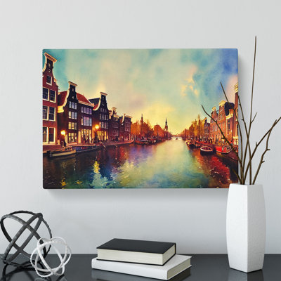 Amsterdam Canal Vol.1 - Wrapped Canvas Print