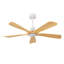 Hot sales Ventilateur de plafond moderne de 52 pouces avec moteur à courant continu réversible à télécommande et 3 pales à intensité variable de 3 couleurs